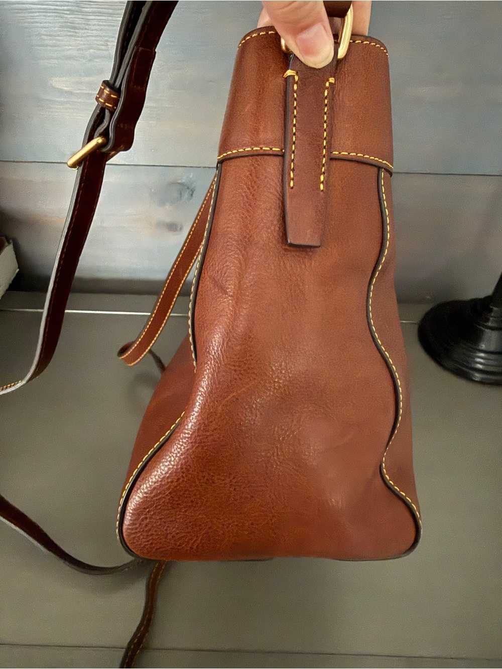 Dooney & Bourke Florentine Amelie Logo Lock Tote - Picture 11 of 16